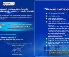 CPA HCM ĐỒNG HÀNH CÙNG CÁC BAN QUẢN TRỊ: GIẢI BÀI TOÁN PHÁP LÝ, THUẾ VÀ PCCC TRONG QUẢN LÝ CHUNG CƯ TẠI TP.HCM